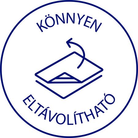 Etikett, 18 mm, kör, eltávolítható, AVERY ZWECKFORM, indigókék, 96 etikett/csomag